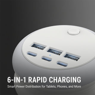 Sakerplus® 6 Port USB Power Strip