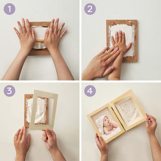 Sakerplus® Baby Handprint Footprint Frame Kit
