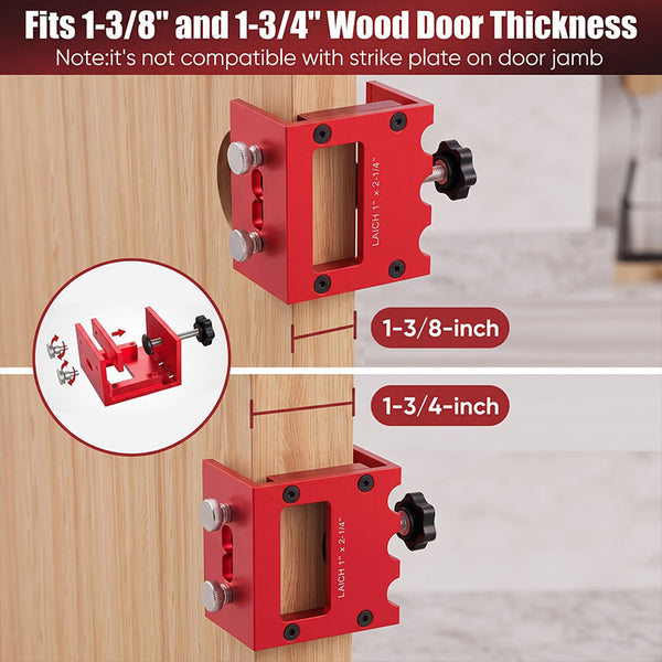 Sakerplus® Precision Door Latch Mortise Template