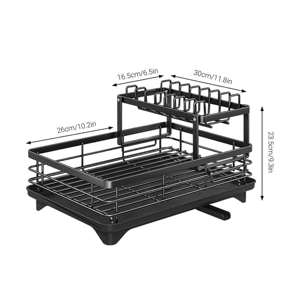 Sakerplus® Large 2-Tier Kitchen Dish Drying Rack