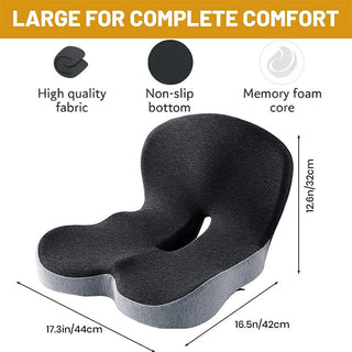 Sakerplus® Ergonomic Memory Foam L Shaped Cushion