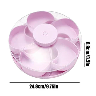 Sakerplus® Rotating Divided Snack Serving Tray
