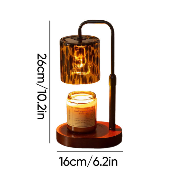 Sakerplus® Dimmable Leopard-Print Aromatherapy Candle Warmer Lamp