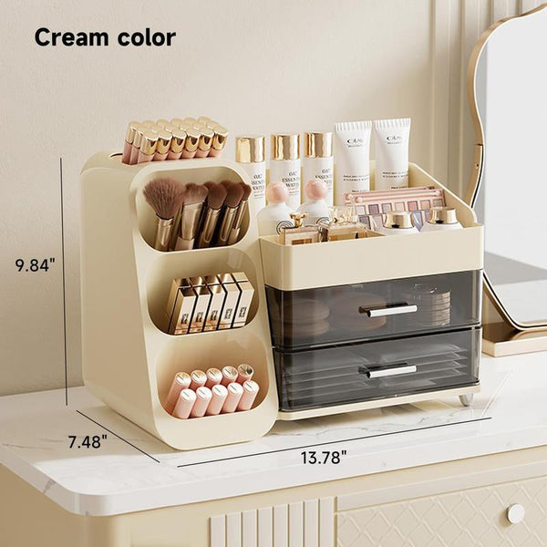 Sakerplus® Elegant Vanity Makeup Storage Organizer Box