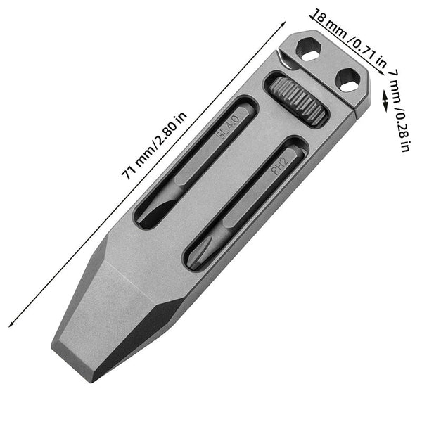 Sakerplus® Titanium Alloy Multifunction Pocket Pry Bar
