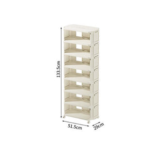Sakerplus® Vertical Plastic Shoe Rack Organizer