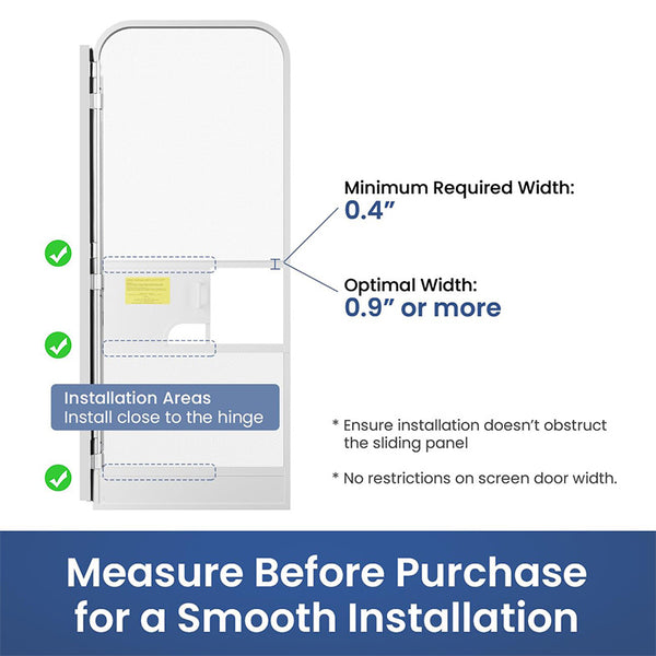 Sakerplus® RV Screen Door Auto Closer