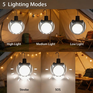 Sakerplus® Rechargeable Camping Lantern with Hook