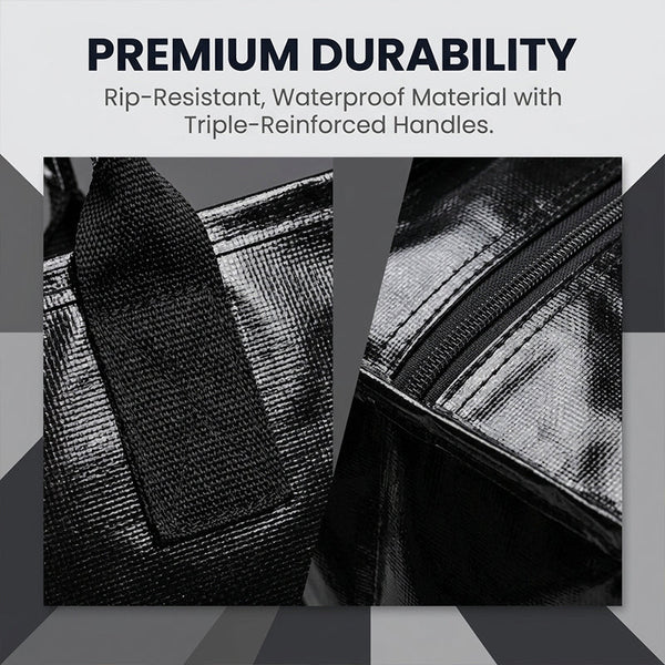 Sakerplus® Foldable Rolling Tote Bag With Wheels