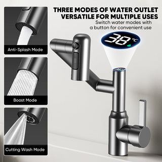 Sakerplus Bathroom Faucet With Temperature Display