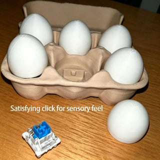 Sakerplus® Egg Carton Keyboard Clicker Fidget Toy