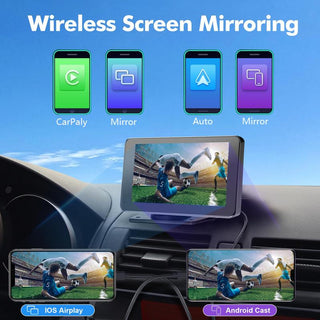 Sakerplus® Portable Wireless CarPlay Touch Screen