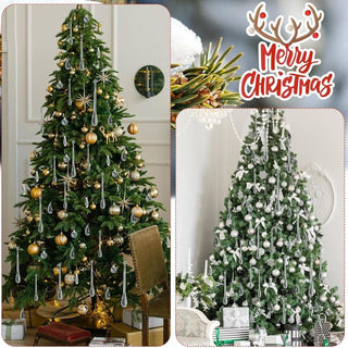 Sakerplus® Clear Acrylic Christmas Tree Ornaments