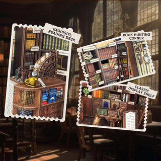Sakerplus® 3D Wooden Book Nook Diorama Kit