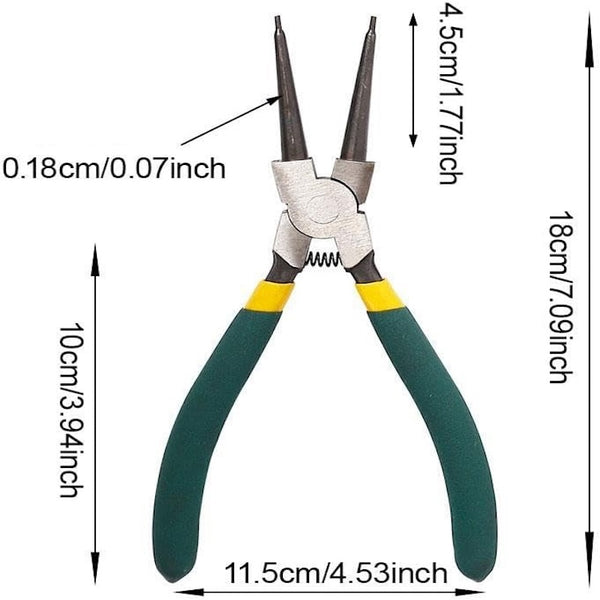 Sakerplus® 4Pcs Snap Ring Pliers Set
