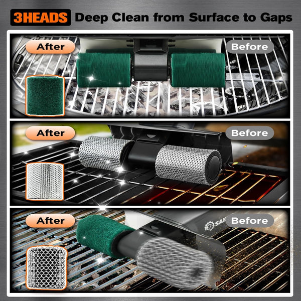 Sakerplus® Cordless Electric BBQ Grill Scrubber