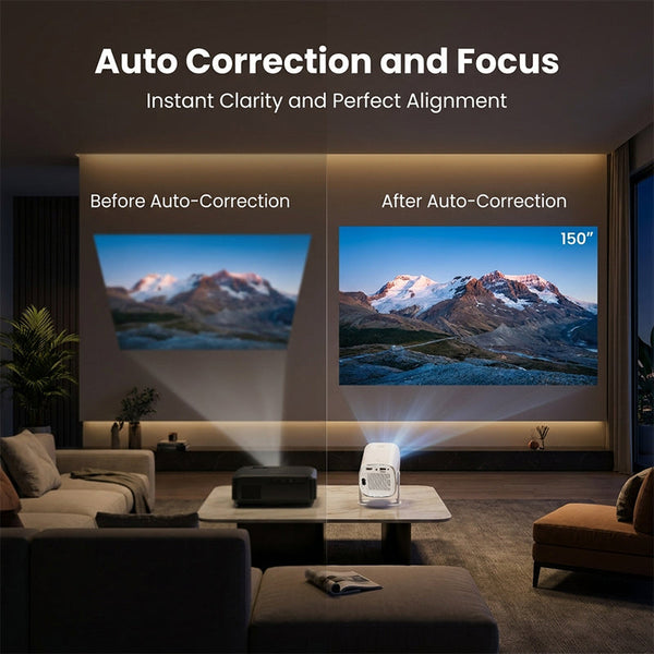 Sakerplus® Smart Rotatable Portable Mini Projector