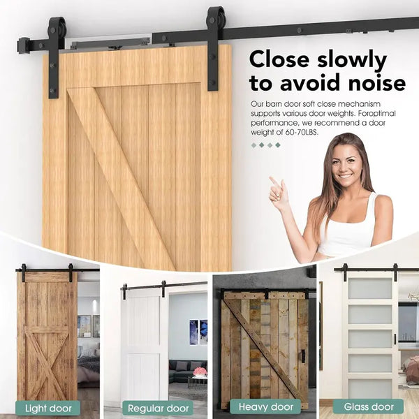 Sakerplus® Sliding Barn Door Soft Close Kit