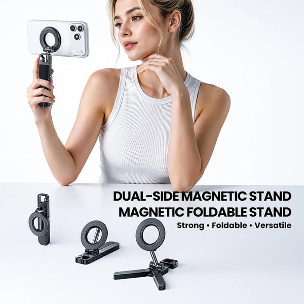 Sakerplus® Foldable Dual-Sided Magnetic Phone Stand