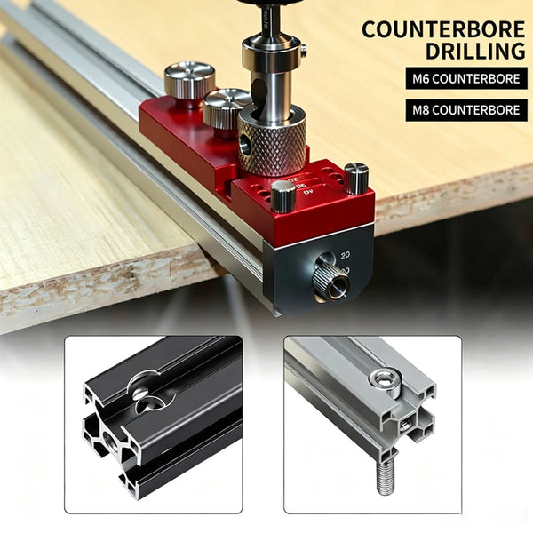 Sakerplus® Aluminum Profile Drilling Tapping Jig