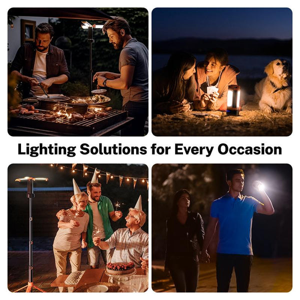 Sakerplus® Upgraded Portable Camping Light with Bracket