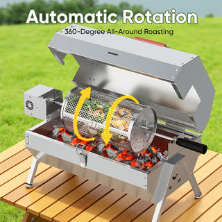 Sakerplus® Twin-Burner Electric BBQ Grill