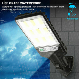 Sakerplus Solar Street Lights Outdoor Security Set