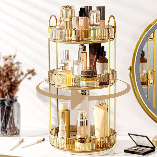 Sakerplus® 360 Rotating Makeup Organizer Stand