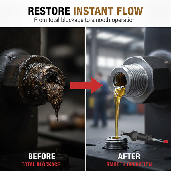 Sakerplus® Heavy Duty Grease Fitting Cleaner Tool