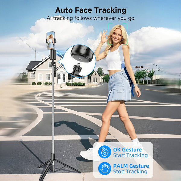 Sakerplus® Ai-Powered Fully Automatic Tracking Phone Gimbal