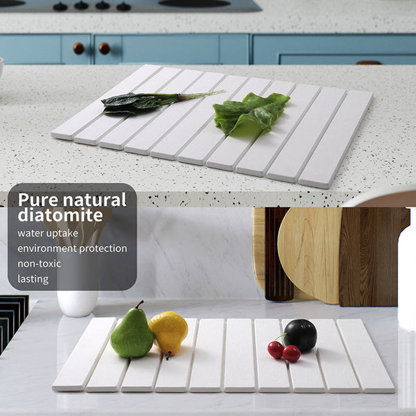 Sakerplus Collapsible Diatomaceous Dish Drying Mat