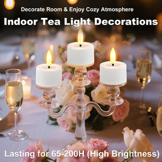 Sakerplus® Rechargeable Waterproof LED Tea Lights