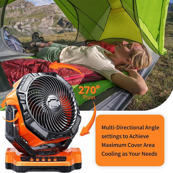 SAKER Rechargeable Camping Fan