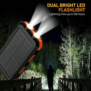 Sakerplus® Portable Solar Power Bank With Flashlight