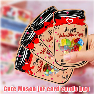 Sakerplus® Valentine Candy Jar Cards Set