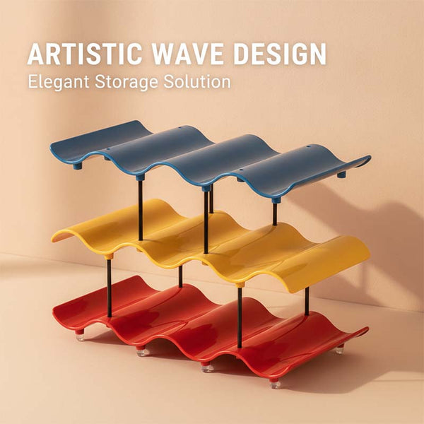 Sakerplus® Stackable Wave Cup Storage Rack