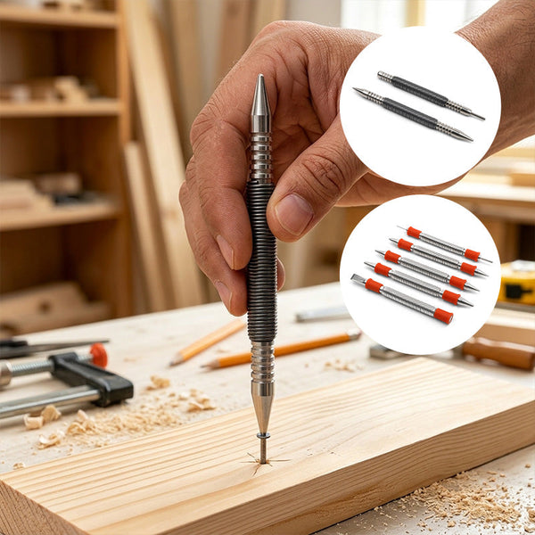 Sakerplus® Spring Loaded Center Punch Tool