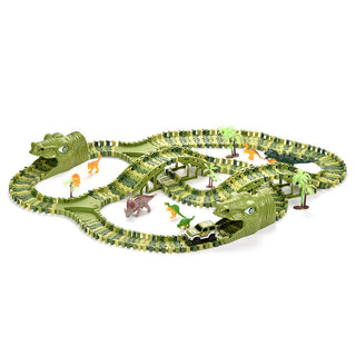 Sakerplus® Dinosaur World Flexible Track Playset
