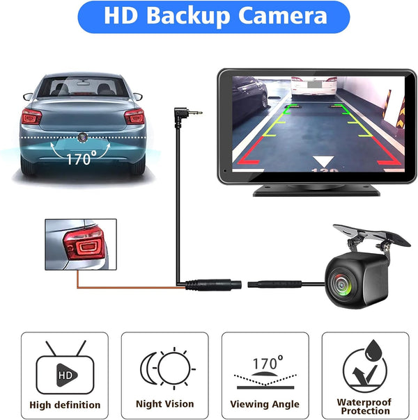 Sakerplus® Wireless CarPlay Portable Touchscreen Stereo