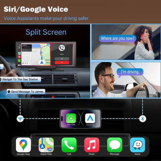 Sakerplus® 360° Rotating Wireless Carplay Display