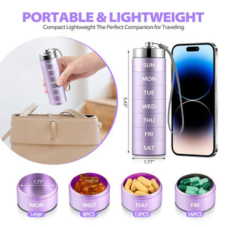 Sakerplus® Portable Weekly Waterproof Pill Organizer