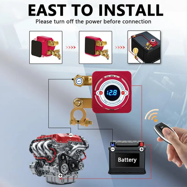Sakerplus® Remote Battery Disconnect Switch Kit