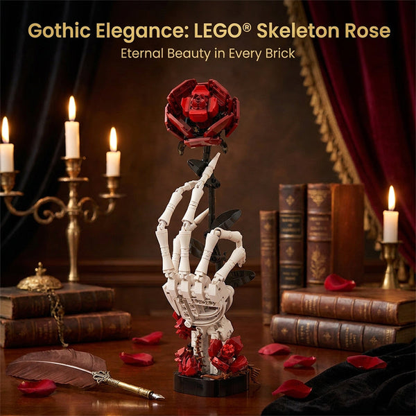 Sakerplus® Skeleton Hand Rose Building Block Set