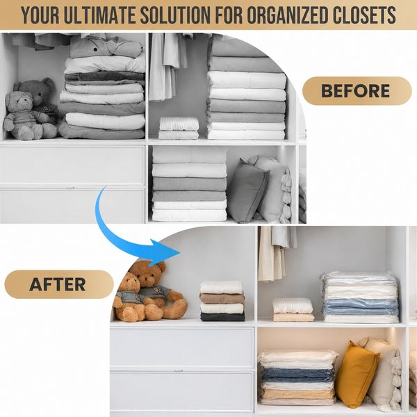 Sakerplus® Cube Vacuum Storage Bags