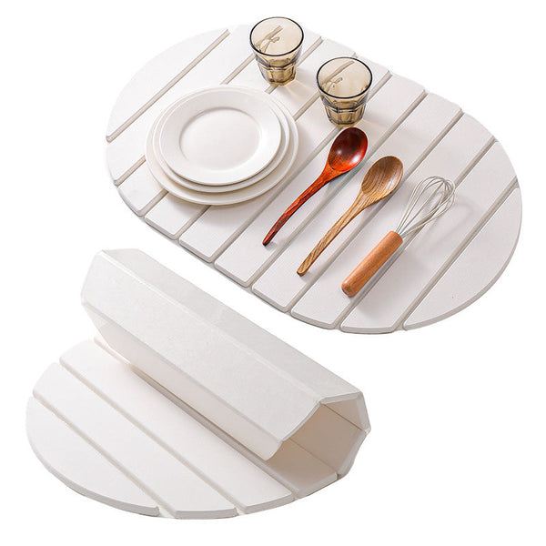 Sakerplus Collapsible Diatomaceous Dish Drying Mat