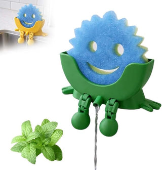 Sakerplus® Cute Smiling Sponge Holder With Drainage