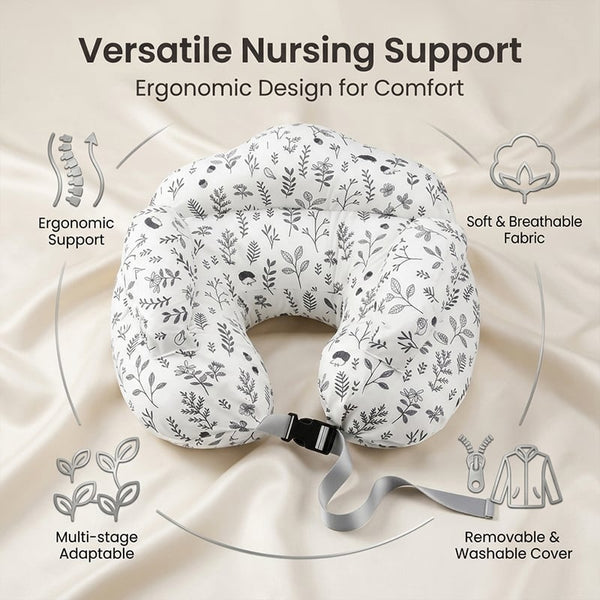 Sakerplus® Ergonomic Adjustable Breastfeeding Nursing Pillow