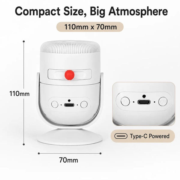 Sakerplus® Rotating Galaxy Projector With Adjustable Focus