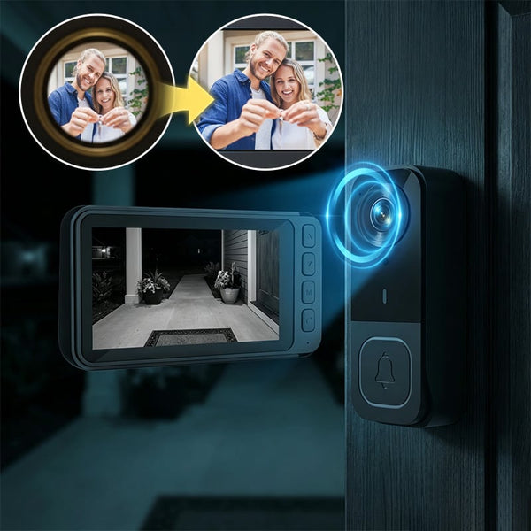 Sakerplus® Wireless Smart Video Doorbell Camera System