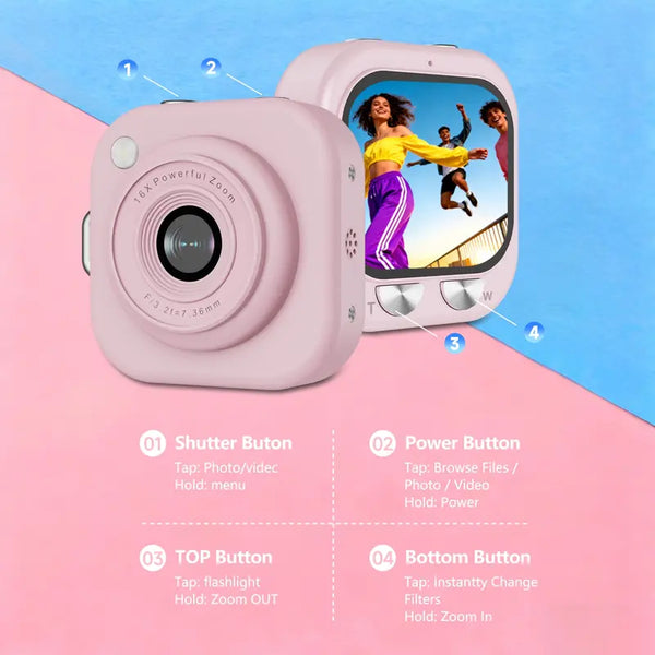 Sakerplus® Mini Keychain Digital Pocket Camera